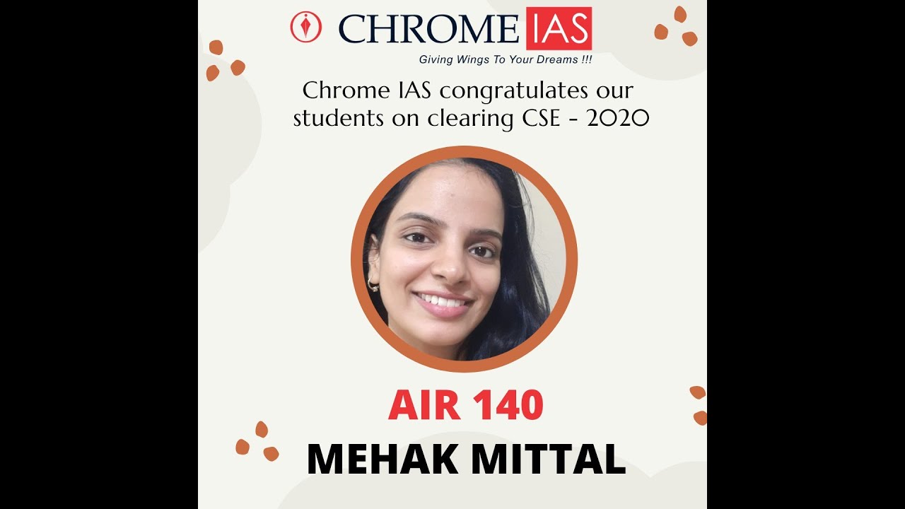 UPSC Topper | Mehak Mittal | AIR 140 | CSE 2020 || Punjab PCS Rank 4 #upscrank140 #toppertalks #upsc