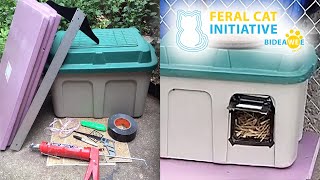 Build a Winter Cat Shelter: Easy Plastic Bin Shelter