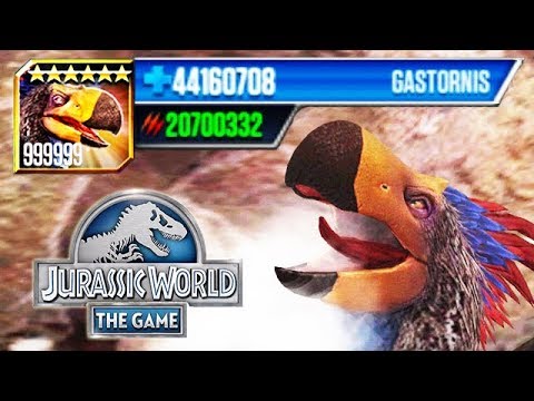 NEW LEVEL 999,999 GASTORNIS WITH 20,000,000 ATTACK!!! (JURASSIC WORLD)