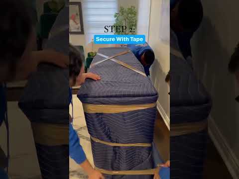 How To Pad Wrap And Move A Chest Of Drawers | Moving Furniture | Let’s Get Moving