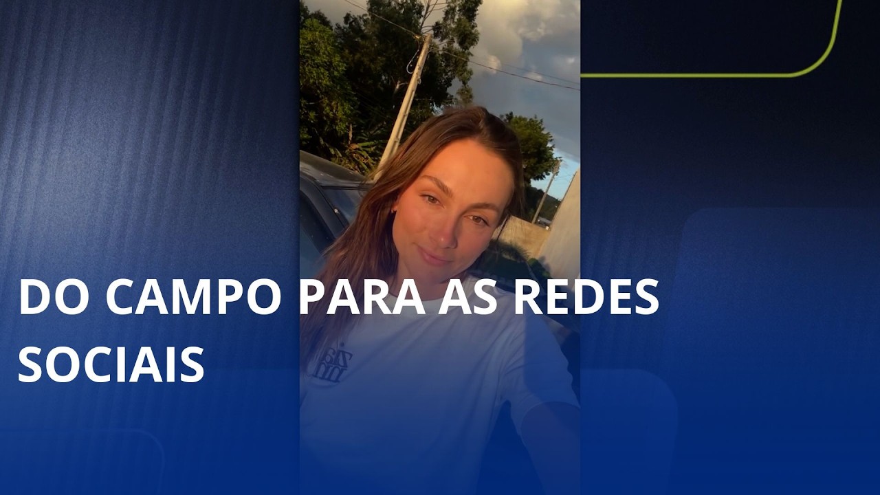 Do campo para as redes sociais. Agricultora de Chapadão do Lageado compartilha rotina