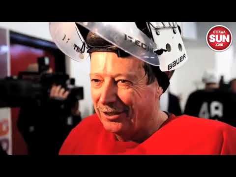 Senior hockey player takes to the ice to help Sens practice