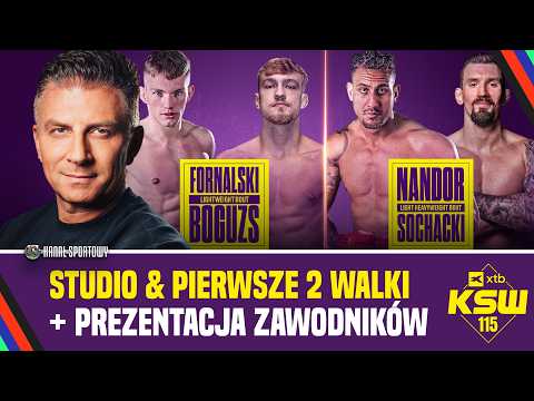 XTB KSW 115 W LUBINIE. STUDIO + TRANSMISJA DWÓCH PIERWSZYCH WALK. MATEUSZ BOREK I GOŚCIE ZAPRASZAJĄ!