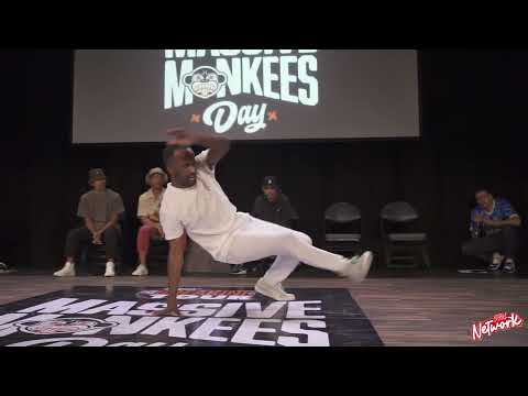 D.Menace Vs Meen187 - Footwork Top 8 - Massive Monkees Day 2023 Pro Breaking Tour - BNC