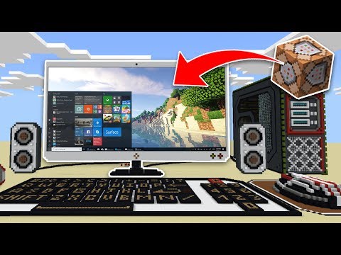 WORKING COMPUTER in MCPE Using COMMAND BLOCKS! Minecraft Pocket Edition