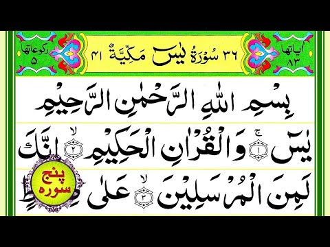 Surah Yasin | Surah Ar Rahman | Surah Al Waqiah | Surah Al Mulk | Surah Al Muzammil Pani Patti Voice