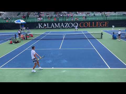 Match point in 2022 USTA Boys 18s National Championships final