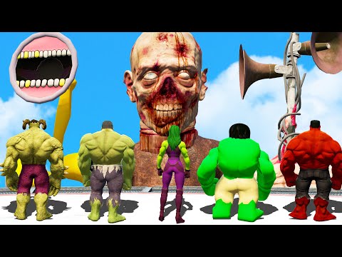 TEAM HULK VS TEAM SIREN HEAD ARMY | EPIC BATTLE GTA 5
