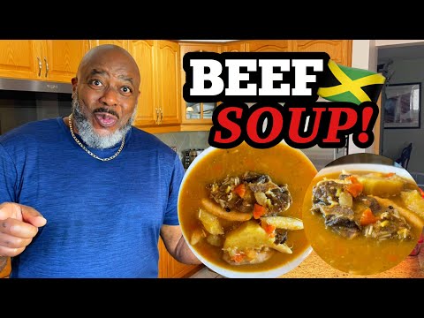 How to make Jamaican Beef Soup! | Deddy's Kitchen