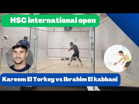 Fast pace squash between Kareem El Torkey and Ibrahim Elkabbani