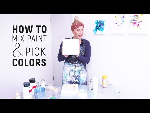 (26) Mixing PAINT & Picking COLORS  acrylic pouring tutorial beginner