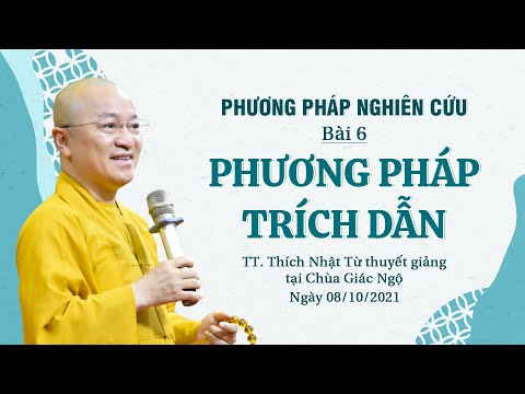 Phương pháp trích dẫn l Phương pháp nghiên cứu