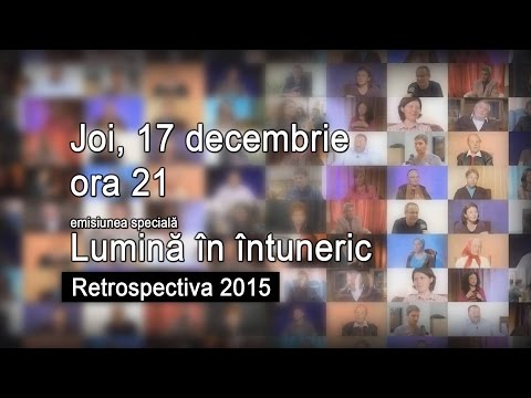 Retrospectiva spirituala 2015 - Emisiune speciala, 17 decembrie 2015, ora 21, la Alfa Omega TV