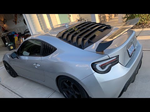 Installing Rear Windshield Louvers on FRS/BRZ/86!