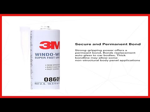 3M 08609 Window-Weld Super Fast Urethane Black Cartridge - 10.5 fl oz.