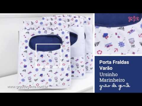 Porta Fraldas Varão Ursinho Marinheiro | Ref: 66873