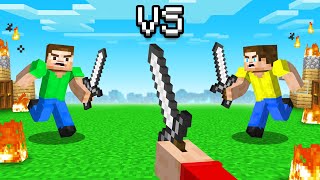 Going to WAR Vs My Best Friends In Our Minecraft World