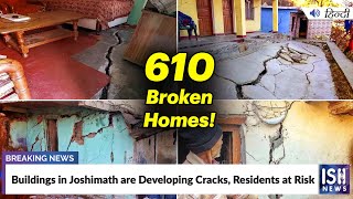 Buildings in Joshimath are Developing Cracks, Residents at Risk