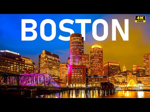 BOSTON Massachusetts, United States 2022 by DRONE FOOTAGE [8K]  UHD 60 FBS