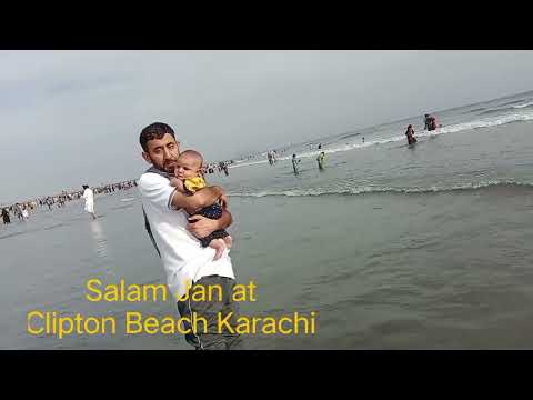 Salam Jan at Clipton Beach
