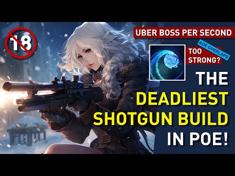 Uber Boss Per Sec with【The Deadliest Shotgun】Build in POE! Literally melts everything in 1 sec! 3.22