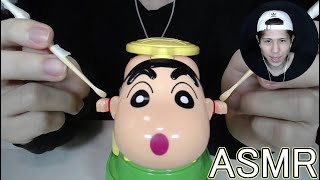 【ASMR】囁きながらクレヨンしんちゃんを耳かき『カリカリ音』