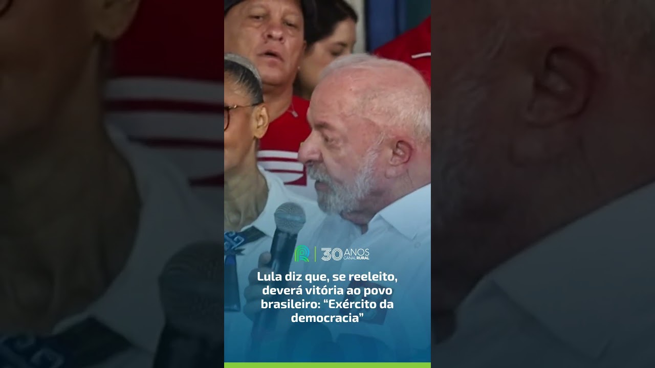 Lula diz que, se reeleito, deverá vitória ao povo brasileiro: “Exército da democracia”