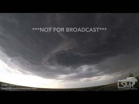 05-15-2017 Oakley, Kansas Supercell Storm-Wall Cloud Forming GoPro Time Lapse