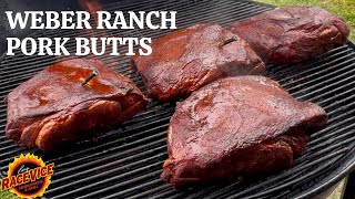 We Smoked A LOT of Pork Butts on the Weber Ranch Kettle! How to Smoke on Weber Ranch. Set & Forget!