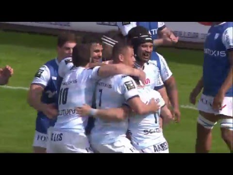 TOP 14 - L'image du jour - L'essai de Marc Andreu (Racing 92) face à Brive