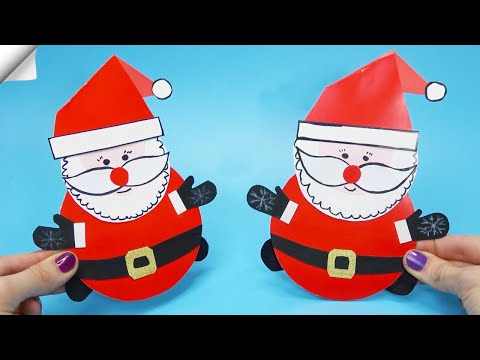 DIY paper crafts Paper toys Christmas crafts santa claus DIY santa claus