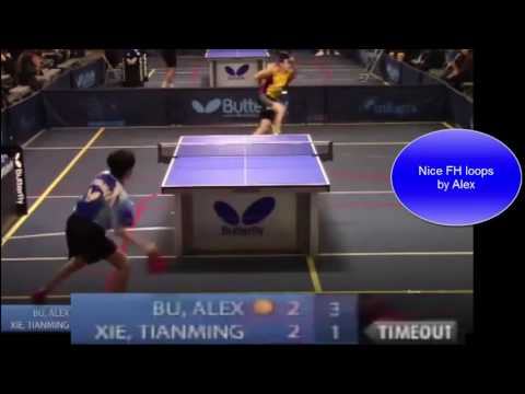 [TT 2015] Butterfly Cup U18 AgeGroup Alex Bu (US Top Penholder U18)