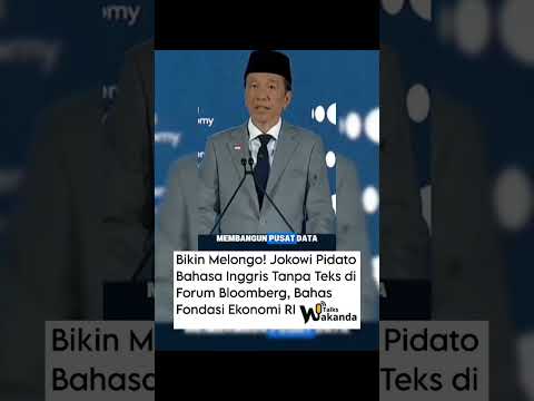 Bikin Melongo🤯! Jokowi Pidato Bahasa Inggris Tanpa Teks Di Forum Bloomberg, Bahas Fondasi Ekonomi RI