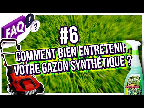 Couverture vidéo tutoriel nettoyage gazon synthétique avec brosseuse