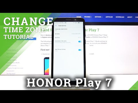 How to Set Up Date in Honor Play 7 – Change Time Zone