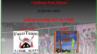 preview picture of video 'Match de rugby à XIII : USRamonville contre Villegailhenc Aragon RL'
