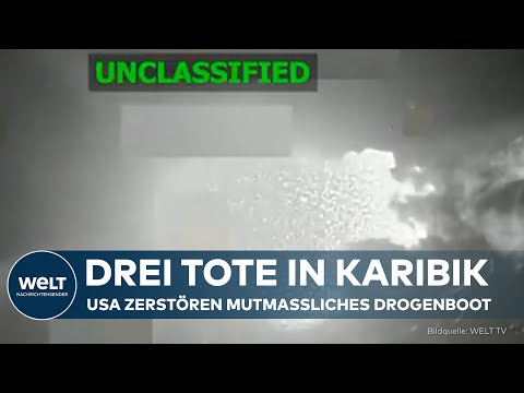 Video Thumbnail: US-DROGENKRIEG: Boot versenkt – Trump lässt feuern! Drei Tote in der Karibik