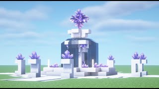 【マインクラフト】簡単！アメジストを使った噴水の作り方【Minecraft】How to Build a Fountain【マイクラ建築】