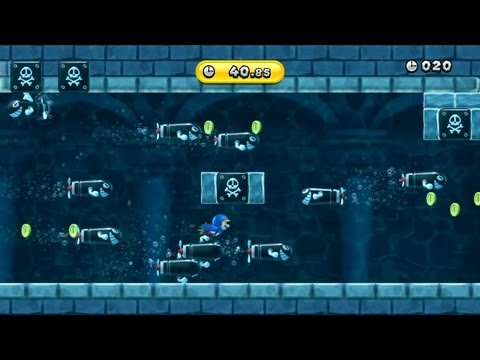 New Super Mario Bros. U -- Penguin vs. Torpedo (Gold Medal)