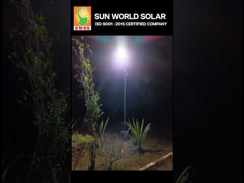 10W Solar LED Lotus Light Sun World