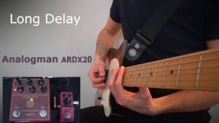 Video thumbnail for Delay Shootout: Analogman ARDX20 vs. Ibanez AD Mini | delay dude demo by DelayDude