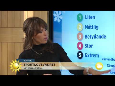 Så blir sportlovsvädret idag - Nyhetsmorgon (TV4)