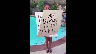 My bikini 👙 is too tiny #shorts #memes