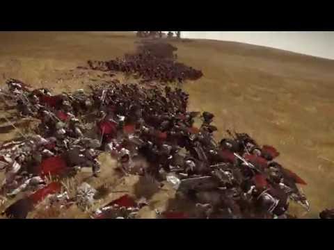 4500 Greatswords VS 4000 Chaos Warriors Warhammer Total War