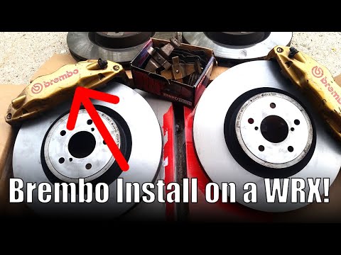 Subaru WRX Brembo brake install (Sti Brembo swap) - Boosted Films