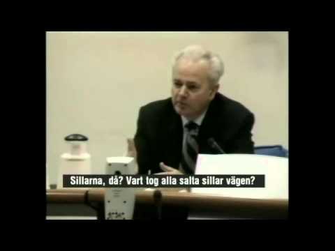 Parlamentet- klassiker:  Milosevic i förhör om Gott & Blandat - Parlamentet (TV4)