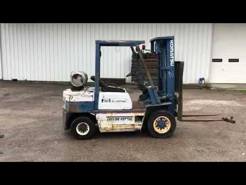Komatsu FG25T 8 Forklift, Propane, 4k# Lift Capacity 5,285 Hours