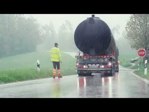 Convoi exceptionnel | Livraison de deux cuves pour Canplast SA