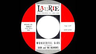 1960 Dion &amp; The Belmonts - Wonderful Girl