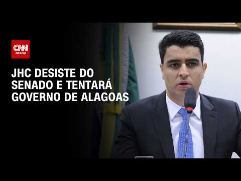 JHC desiste de candidatura ao Senado e tentará governo de Alagoas | CNN PRIME TIME
